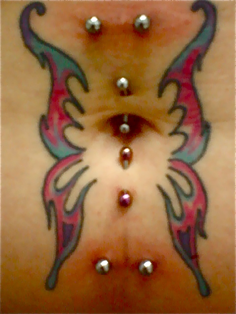 Piercing Tattoo Butterfly